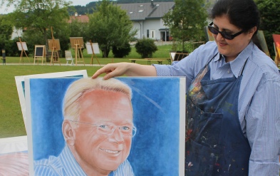 Michaela Petra Sturm-am Malerischen Rundgang Eugendorf